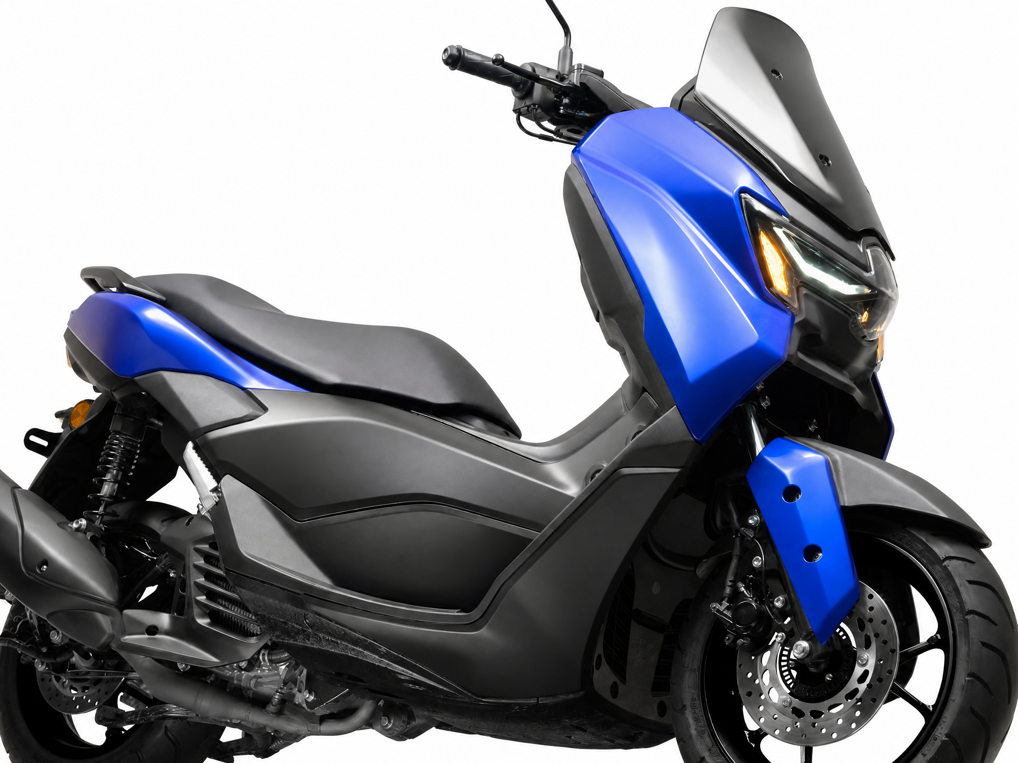 A scooter usada nas aulas de pilotagem e no exame prático